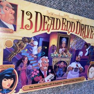 13 Dead End Drive Vintage Board Game Milton Bradley Murder Mystery 1993